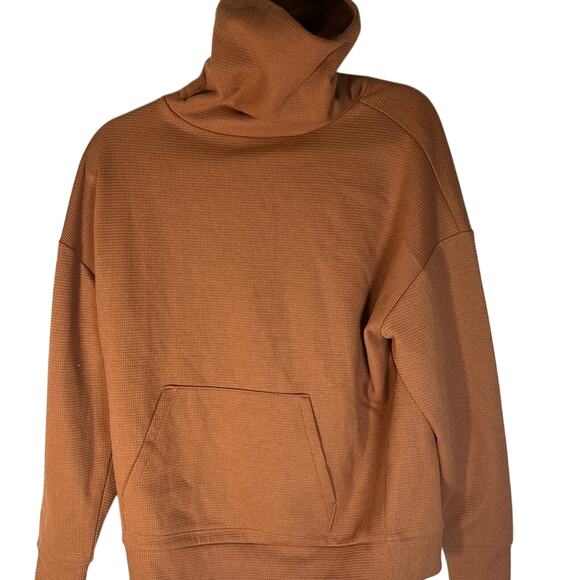 COPY - NEW Ann Taylor Loft Mustard Funnel Neck Tunic top sweatshirt/Sweater Med… - Picture 1 of 6